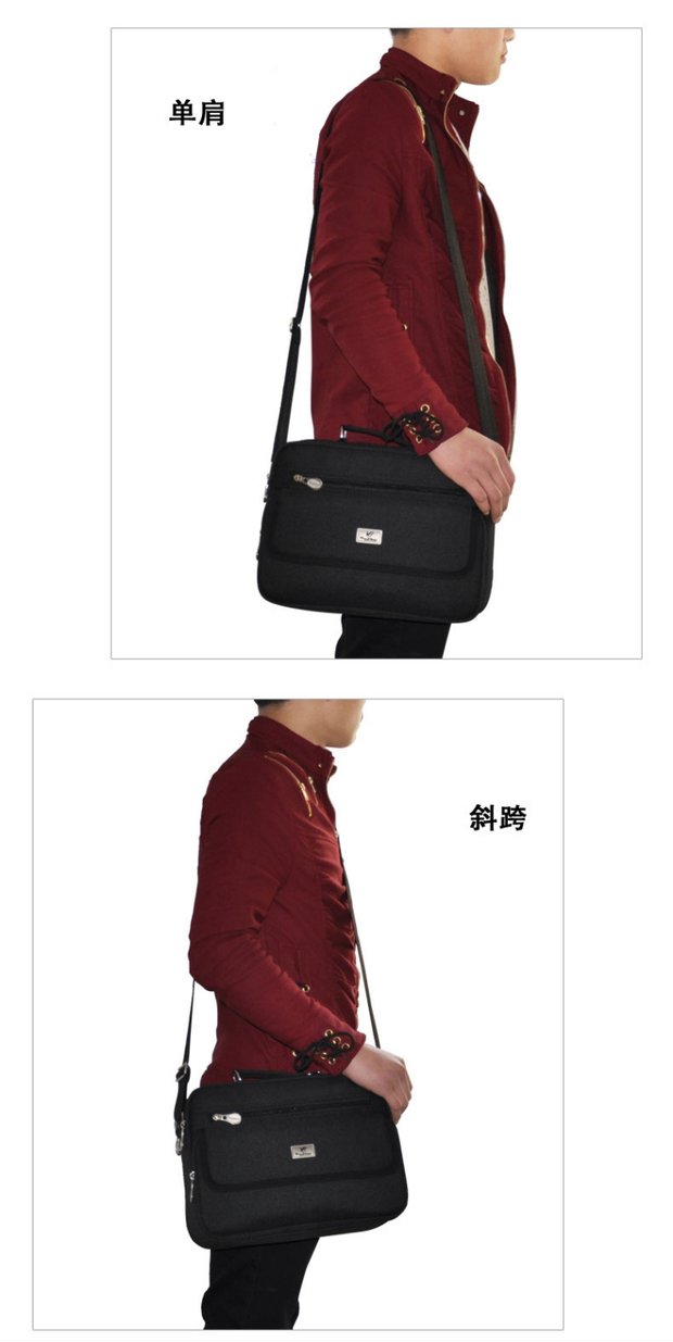 Túi đeo vai nam Messenger túi để thu thập ví nữ Oxford túi vải nhiều lớp ngoài trời đa chức năng thanh toán tiền mặt kinh doanh túi nhỏ túi xách hermes