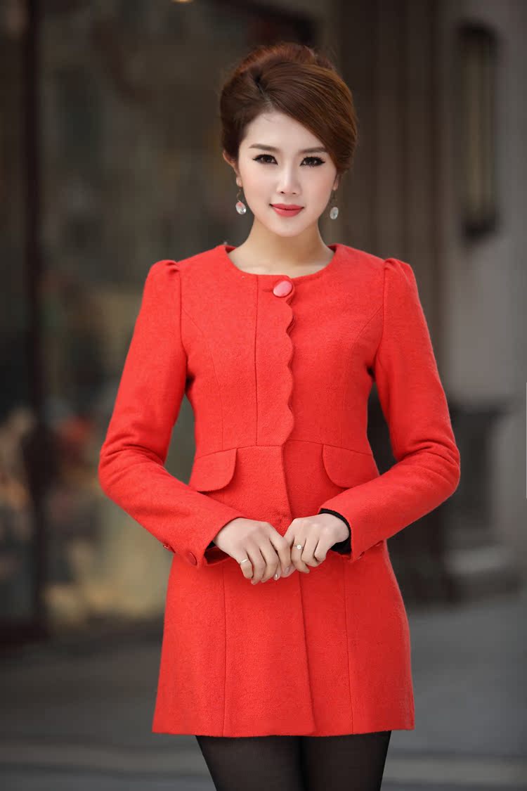 Sweet lady 2016 mùa thu đông mới Quần áo nữ phiên bản Hàn Quốc của phần dài áo len mỏng nữ áo len - Áo Hàn Quốc áo dạ dài nữ đẹp