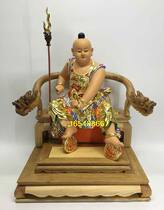 Prince Ye woodcarving three Prince Nezha Prince camphor wood gods custom-made ruler