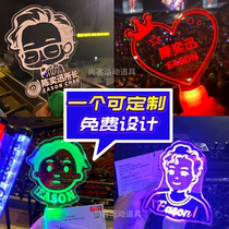 Eason Chan glow stick customized support hand holding concert event cheering luminous name party LED light sign