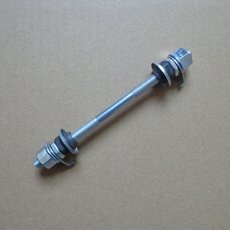 Bike Front Axle Solid Shaft Solid Shaft Common Bike Axle Princess Car Folding Cart Front Wheel Solid Shaft
