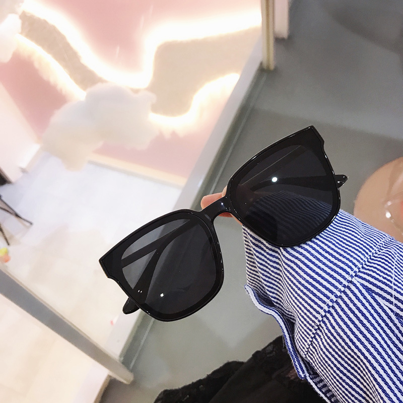 Sunglasses women in large face thin myopia sunglasses glasses polarized sunglasses female anti-UV borderless