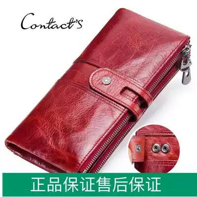 Black Angel New Fashion Ladies Wallet Leather Casual Long-page front-layer cowhide Women's Handbag