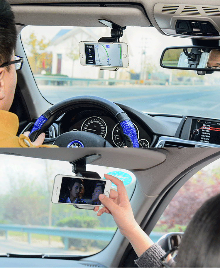 Sun visor xe điện thoại khung xe nghỉ ngơi hỗ trợ chụp ảnh trực tiếp xem TV đuổi theo âm thanh hợp tác - TV giá tivi sony