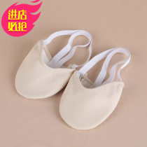Belly dance artistic gymnastics training shoes soft leather sole dance shoes belly dance half palm shoes half shoes