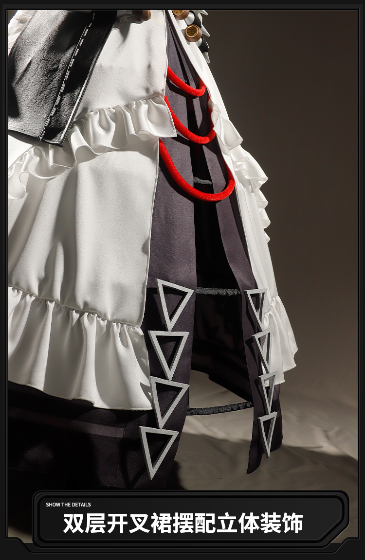 Alexandrina Sebastiane Rina Cosplay Perücke Zenless Zone Zero Kopfband Frauen Halloween Dienstmädchen Uniform Haushalt Haar 25