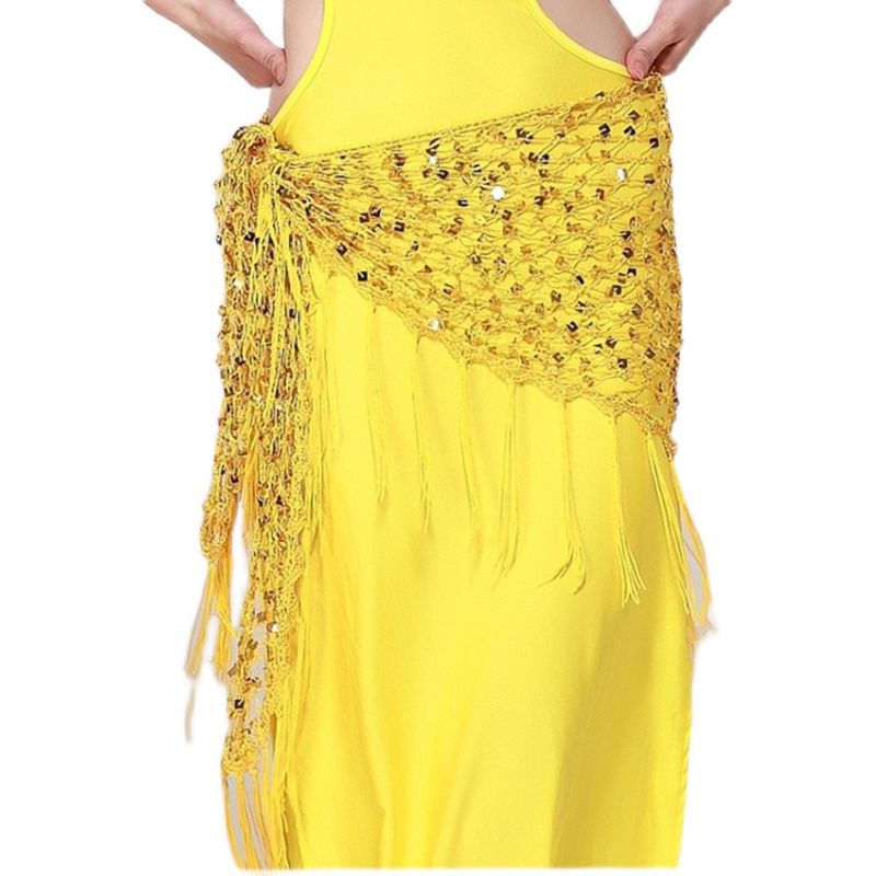 Shining durable hand hook-knit fishing net Sulu Light Triangle Tusk Dance and Buttock Waste Shoulder Shoulder Curtain