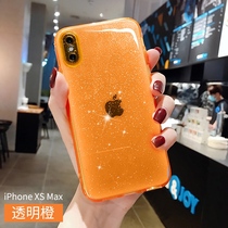 Apple X mobile phone shell xsmas ultra-thin anti-fall xs max set Xmax silicone soft shell glitter shell all-inclusive trendy high-end trendy female iPhone net red fork 11 ProMax female