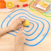 5 large frosted classification vegetable cutting chopping board plastic cutting fruit household non-slip sheet transparent cutting board chopping board