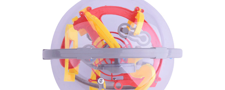 Trẻ em Puzzle 3D Stereo Ball UFO Mê cung Người lớn Giải nén Trí thông minh Mê cung Bóng Đồ chơi Giáo dục Bán buôn búp bê trang điểm