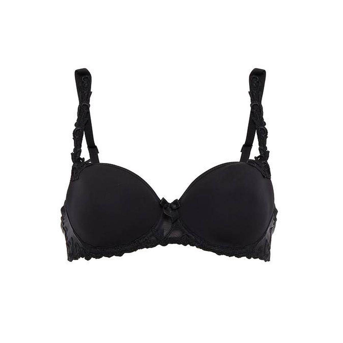 Simone Perele Simone Perele Embroidered Satin Knit Push Up Bra 2022 Fall/Winter Luxury Women's