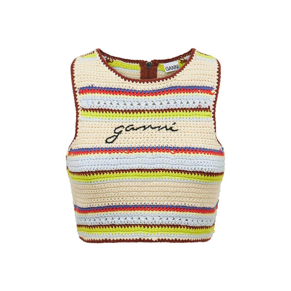 Ganni Ganey Quality Crochet Bikini Clothing 2022 New Spring Summer Ladies Luxury