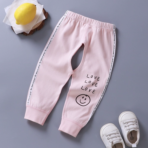 Детское хлопковое термобелье, детские осенние штаны для новорожденных