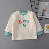 Зеленая Y теплая улыбка лицо зеленое плечо, чтобы согреться