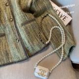 Ретро зеленая короткая осенняя сексуальная куртка, в стиле Шанель, 2023