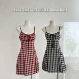 Ремень без рукавов, корсет, летняя мини-юбка, юбка, платье с бантиком, изысканный стиль