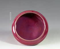 Hou Dianshen master craftsman Laembryoji red glazed porcelain round washout god workers kiln