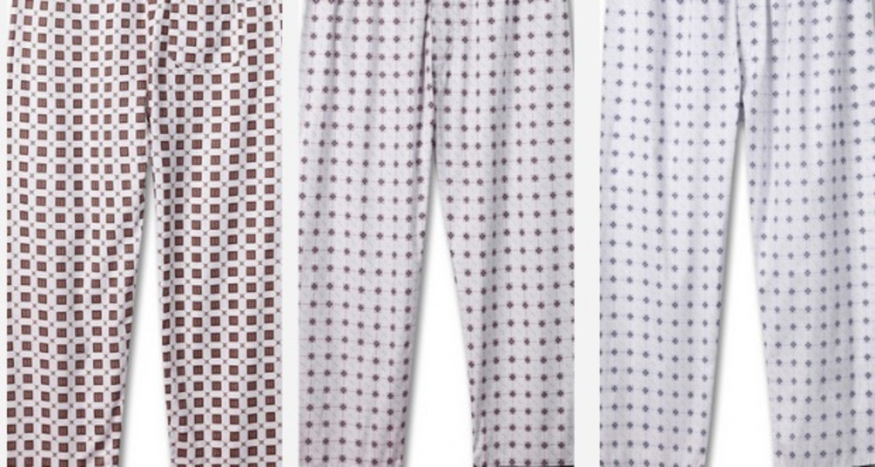 Quần Pyjama cho nam Quần dài mùa xuân và mùa hè Cotton Phần mỏng dành cho người trung niên quần đôi mặc nhà