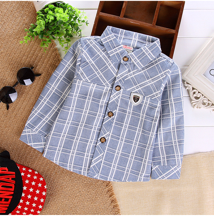 Chemise enfant à manche longue en lin - Ref 2083381 Image 13