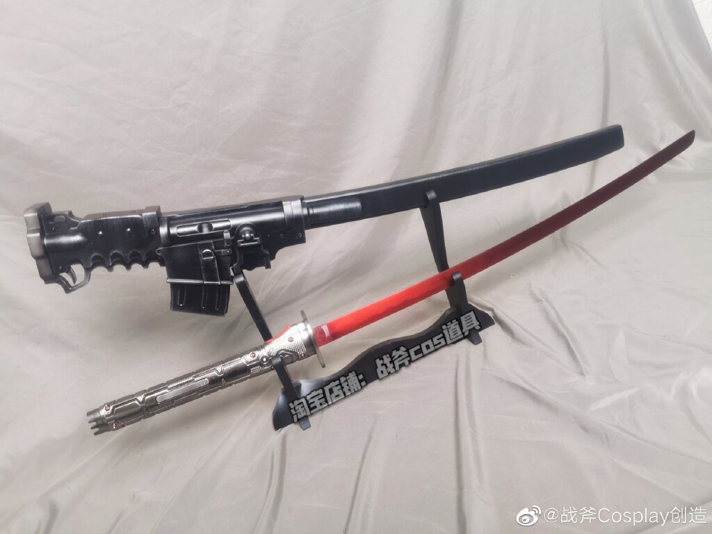 合金装备复仇崛起》激流山姆高频村雨刀COS武器道具测评！_游戏周边_