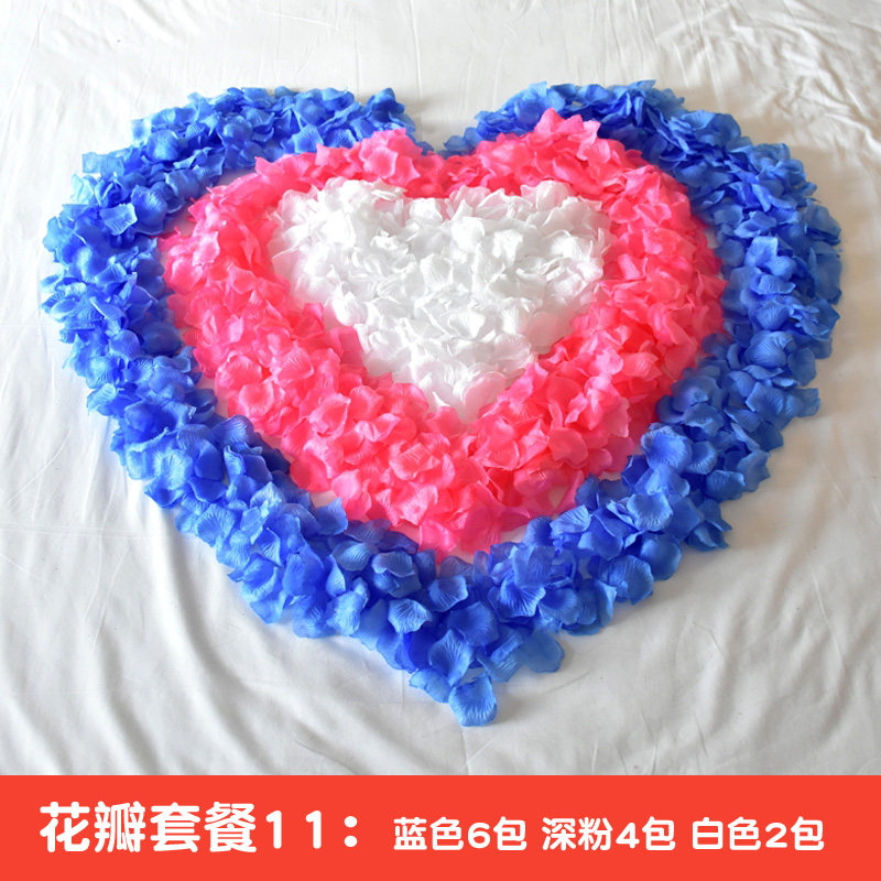 Tanabata Valentine's Day Simulation Rose Petal Birthday Proposal Creative Arrangement Supplies Wedding Confession Romantic Surprise