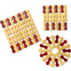 Vegetable mat heat insulation pad table pad coaster bowl anti-scalding pot pad plate bamboo pad home place mat heat-proof heat-resistant bowl pad