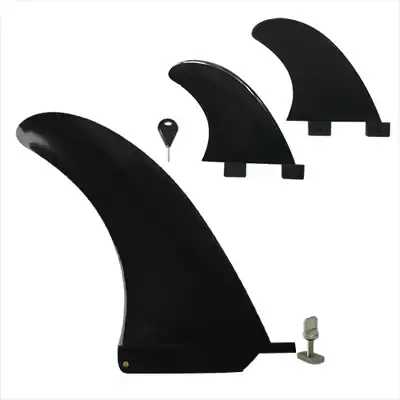 High quality plastic tail rudder surfboard tail rudder FKGFCC L7 5quot 2GL All black 7 5 inches