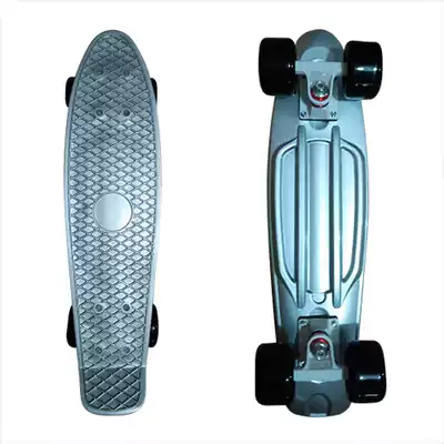 Fengmi Europe and the United States plastic brush street skateboard banana board 22 inch Mini skateboard silver promotion