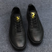 [19QXL00101品牌男装专柜正品男冬高端头层牛皮休闲皮鞋板鞋一脚蹬]