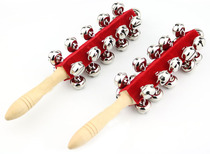 Orff early education music teaching aids children percussion instruments red flannel 21 Bell Rod Bell Bell Bell Bell hand ring hand string Bell