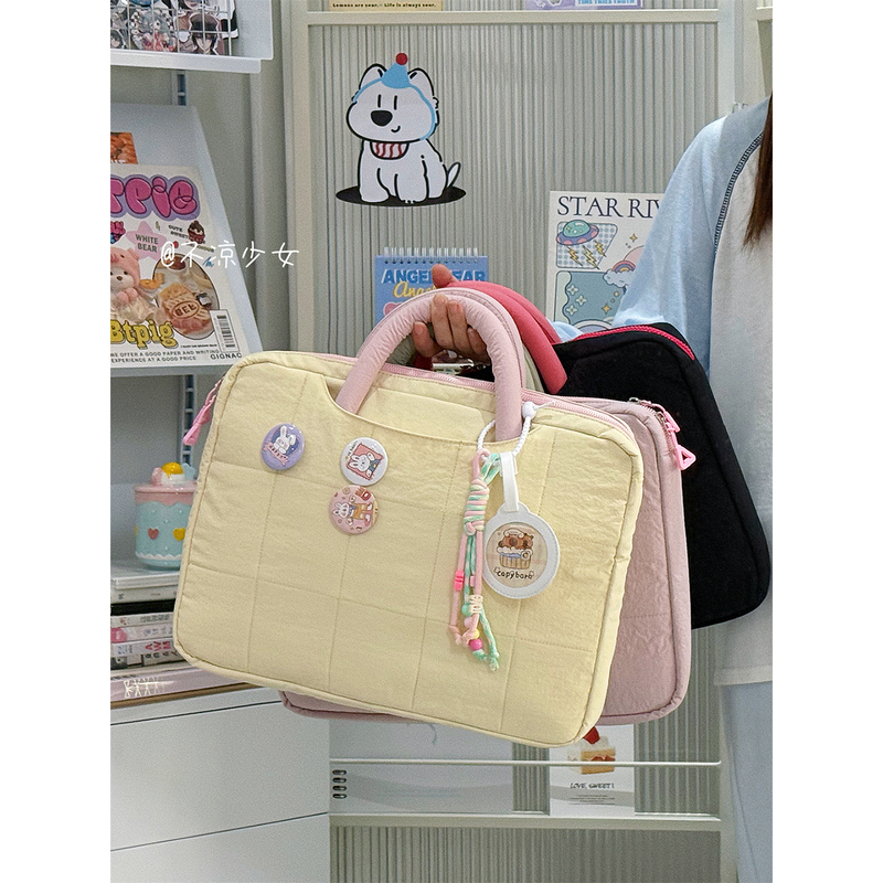 Plaid 12.9inch iPad Pro Laptop Sleeve Bag 15.6/ 16inch Notebook Protective Case Computer Storage