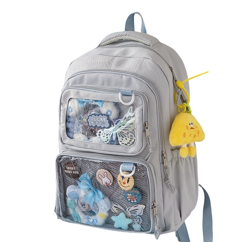 Японская двухмерная выставочная выставочная выставочная школьная сумка для учениц Большой -заместитесть на большую кучу прозрачной барочной сумки