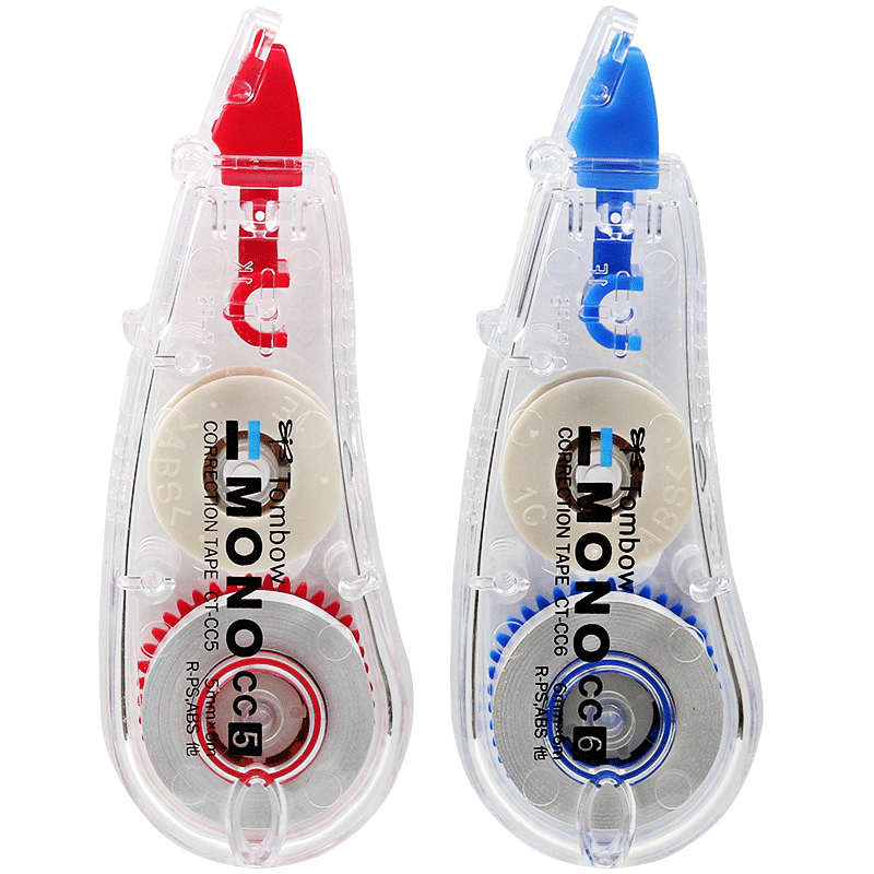 5-Pack Japanese Tombow Dragonfly Correction Tape Ct-Cc5 Colorful Mini Compact Correction Tape Cc6 for Elementary School Students, Creative Cute Correction Tape, Simple Japanese Style
