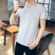Ưu đãi đặc biệt 9,9 nhân dân tệ Áo thun nam tay ngắn màu rắn V-cổ Slim Đàn ông cỡ lớn chạm đáy áo sơ mi nửa tay áo thun t