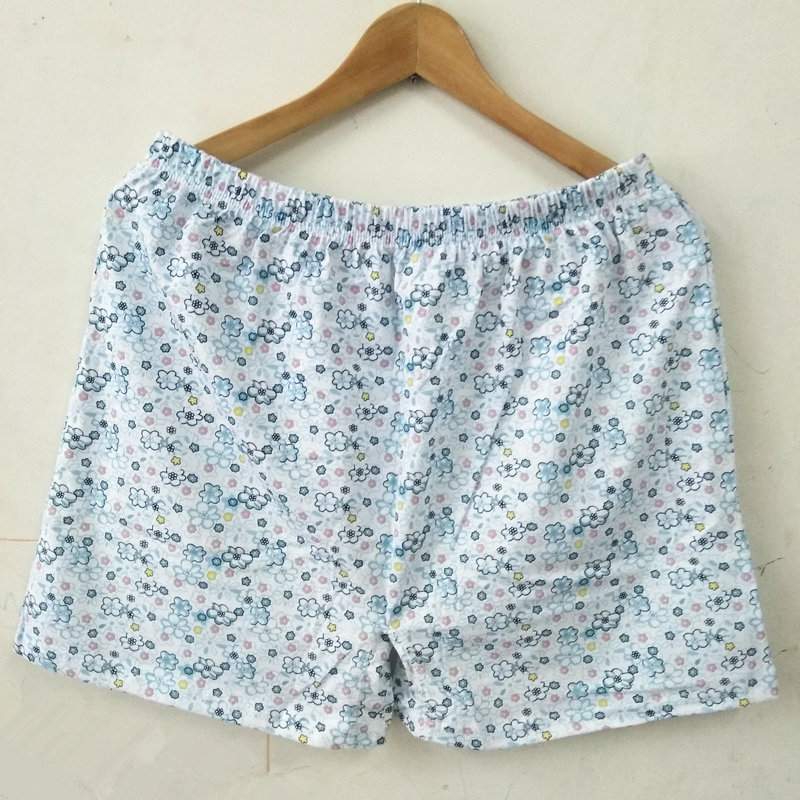 Phụ nữ trung niên và già bông quần boxer rộng kích thước lớn bà cao eo phẳng chân boxer quần short cũ - Giữa eo quần lót nữ thun lạnh cao cấp