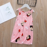 Летняя пижама, юбка, тонкое детское хлопковое шелковое платье-комбинация для принцессы