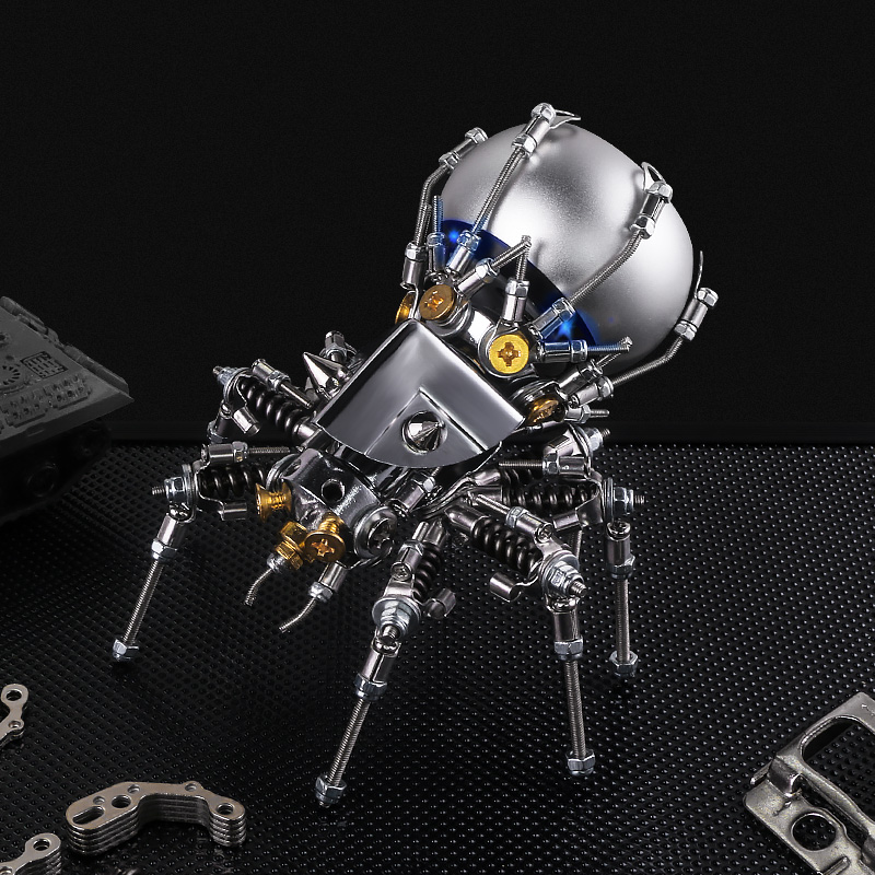 Mechanical party fangs Spider creative Bluetooth audio metal mecha model handmade DIY to send boyfriend's new year gift