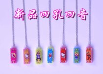 100 Mini 4 Hole 4 Tone Children Mini Harmonica Necklace Pendant Tourist Small Harmonica