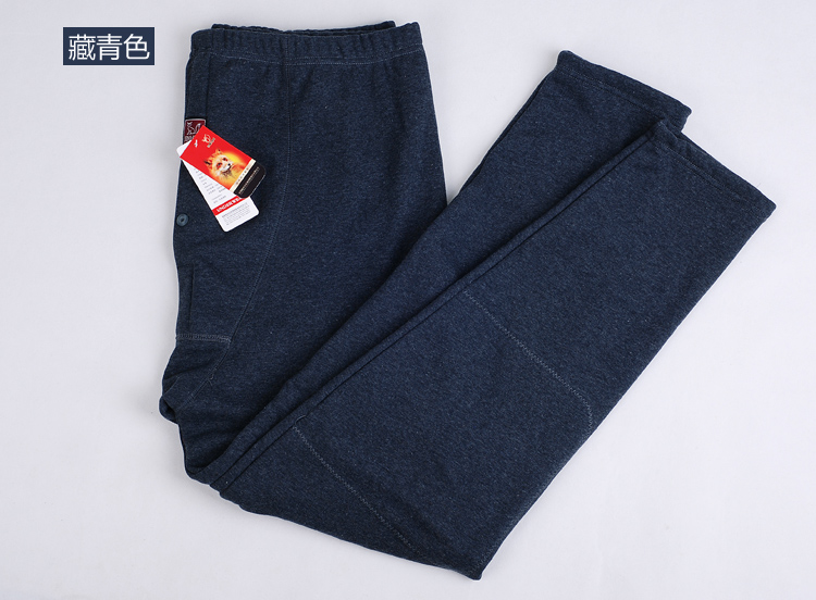 Quần dài dài ấm áp nam 120cm cộng với quần nhung dài đơn mảnh Quần legging dài cạp dày thêm quần dài cotton quần giữ nhiệt nữ thể thao