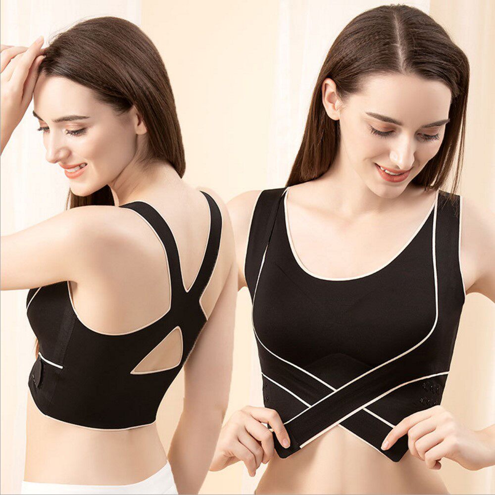 Export Japan New movement No-scratches underwear front Buttoned Back to gather without steel ring Full cups Big size Size Fat Mm Lingerie women