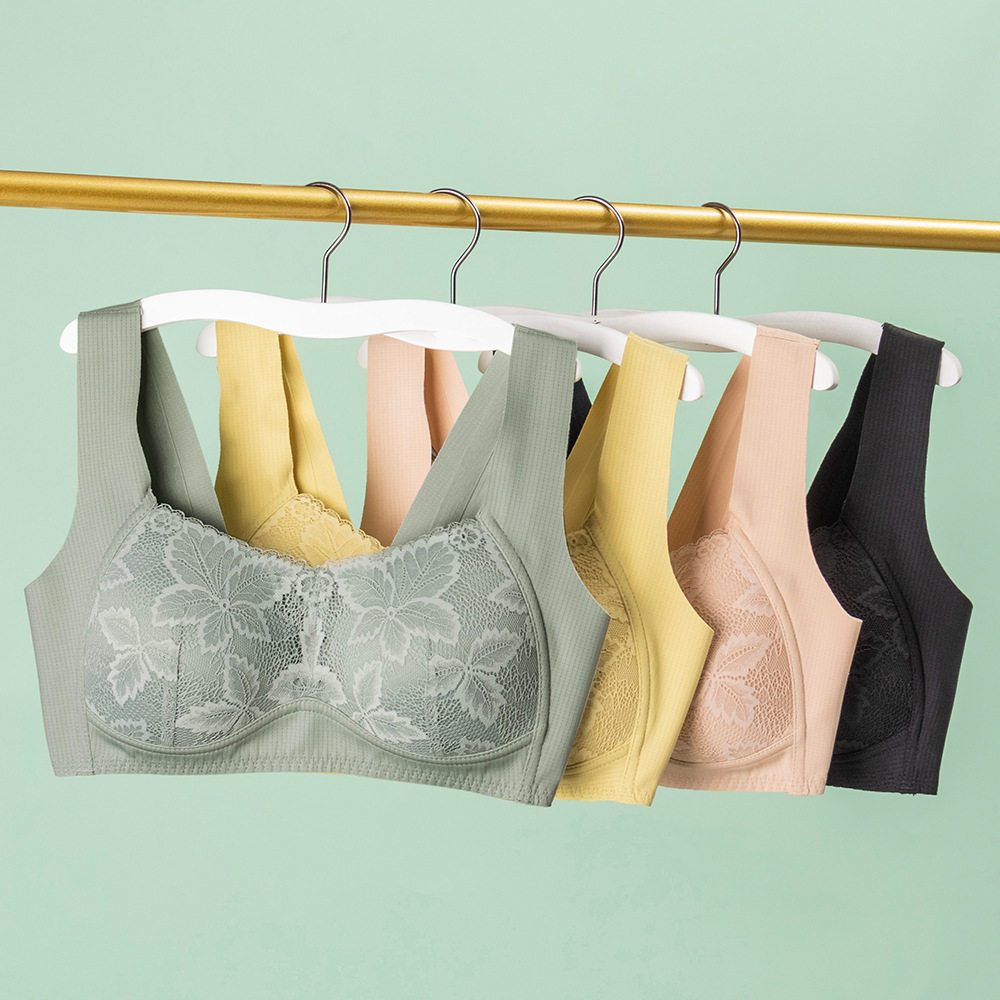 Export Japan No steel ring large breasted bra vest style Fat mm All cups thin adjusted to receive the pair of breast underwear