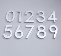 Personnaliser la plaque de numéro de mot Cubic 8CM Accueil Numéro dhôtel de numéro de porte numérique avec salle dargent Hint Cards