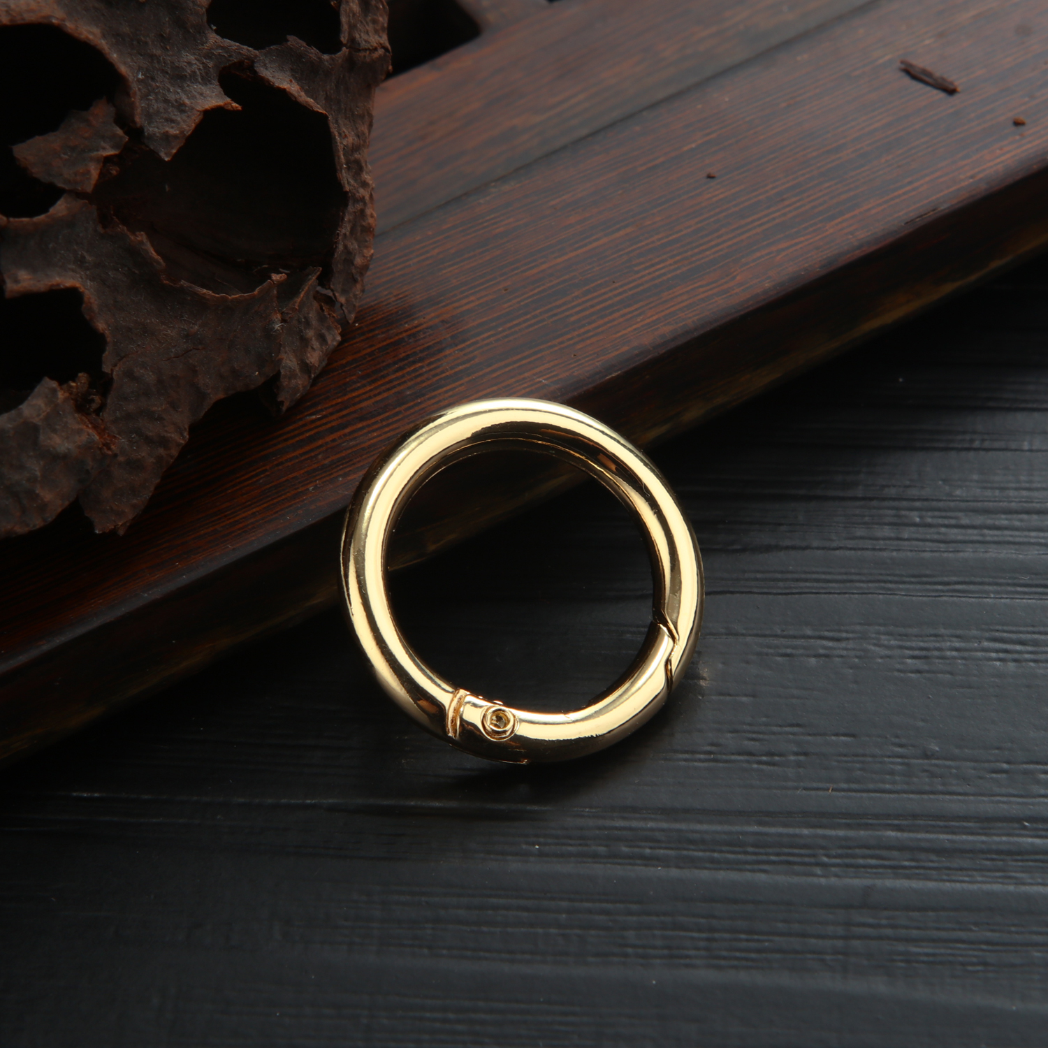 Bag Wrap Ring Buckle Accessories Golden Spring Collar Ring Buckle Metal Ring Ring Buckle Circle Spring Buckle Open Loop Ring Key Buckle