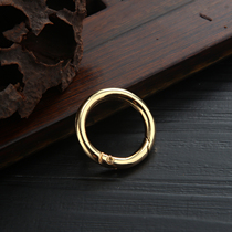 Bag ring buckle accessories golden spring ring ring buckle metal ring ring ring spring buckle open ring key chain