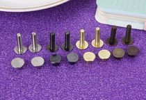 Retro red bronze ancient green bronze metal hardware ultra-thin binding screw female rivet flat head screw account nail