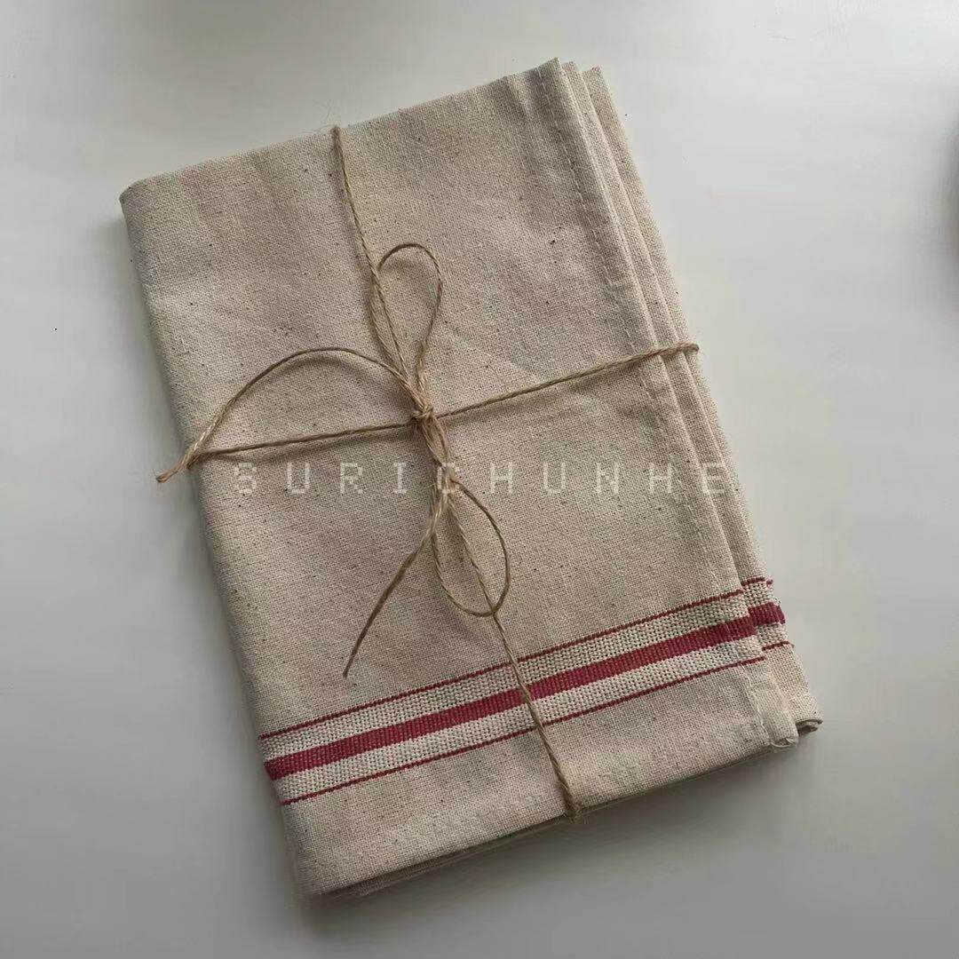 The Vegetarian Day Spring and the Japanese Striped Table Cloth Dining Mat to shoot props