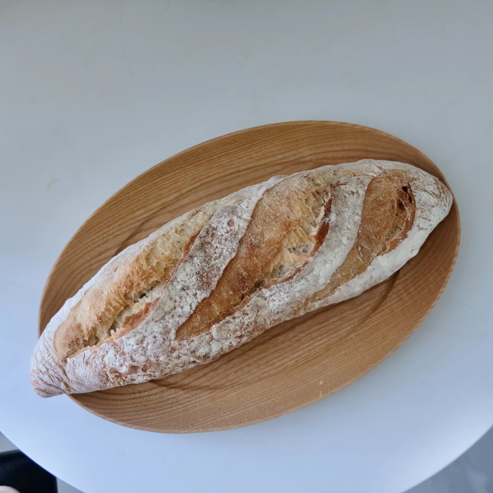 Su Su Spring and Japanese solid wood oval plate dessert fruit staple wood dish