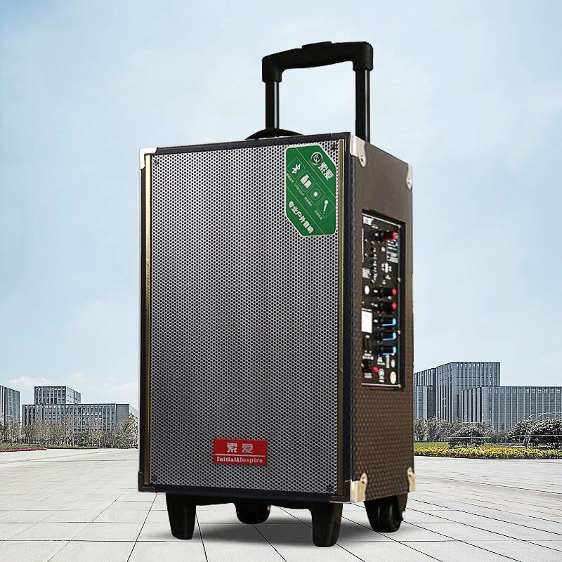 Sony Ericsson outdoor square dance hot-selling bluetooth audio K song high-power shop promotion lever card speaker dance