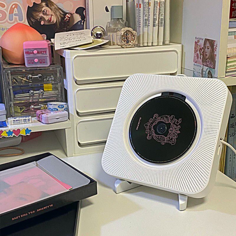 Creative CD player portable dvd bluetooth home player retro wall-mounted cd player album vinyl ins with the same style