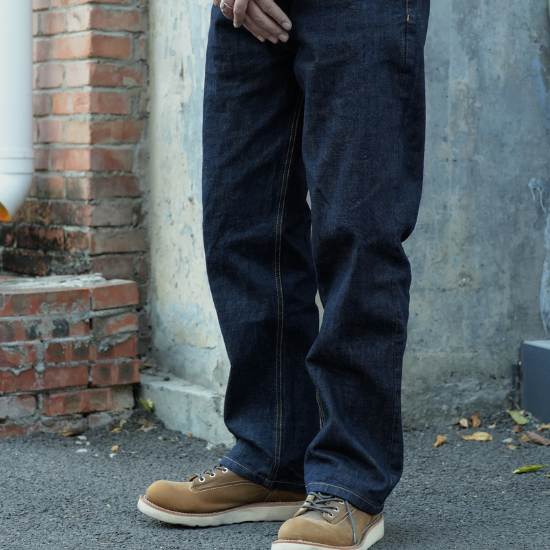 Yonder Realm 26Aw 15-Ounce Red-Edged Raw Denim Straight-Leg Jeans Japanese Style Yonder Realm 26Aw 15-Ounce Red-Edged Raw Denim Straight-Leg Jeans Japanese Style
